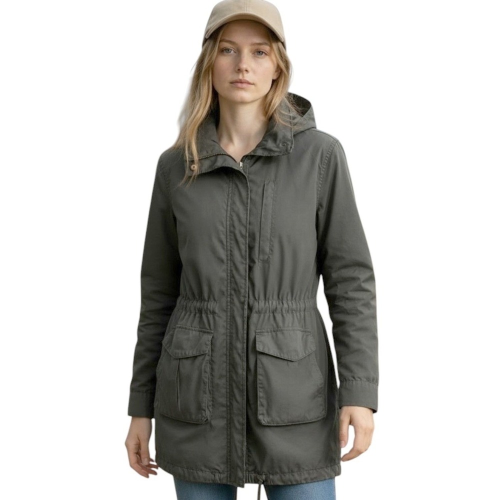 James Perse NEW Yosemite Hooded Parka Coat Charcoal Gray Gorpcore NWT Medium